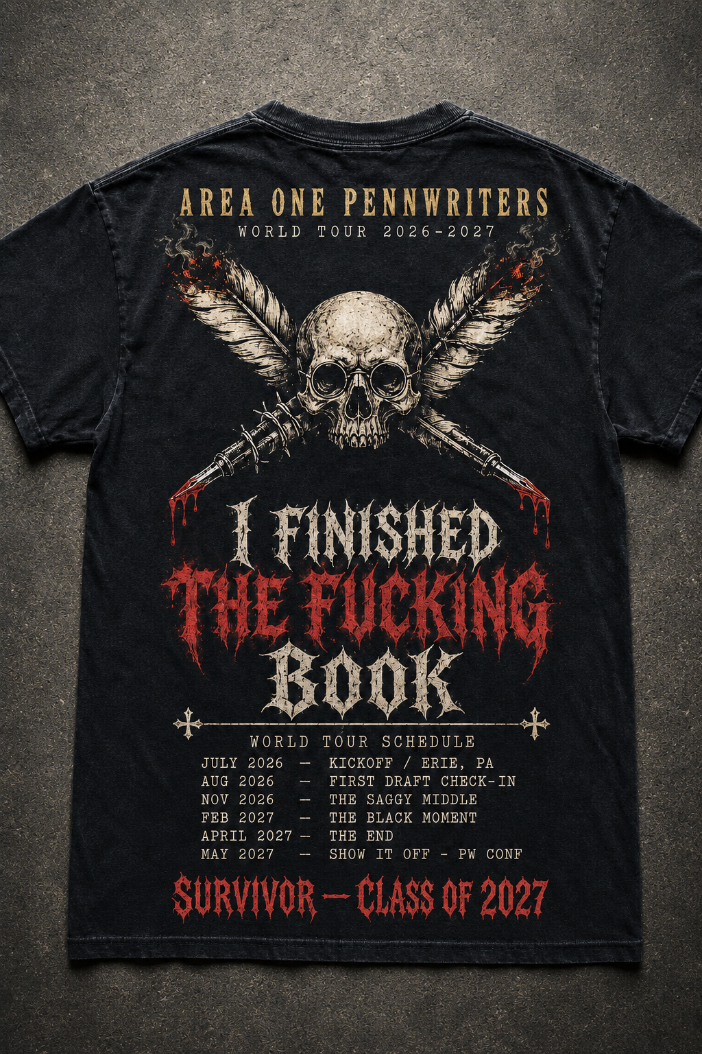 FFB Challenge survivor shirt art.